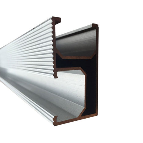 Soportes de montaje de paneles de estanterías fotovoltaicas de alta calidad Carril de aluminio solar